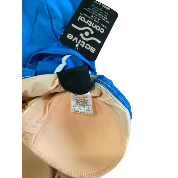 Active Control Technology Blue Swimsuit Size 10 New with Tags #1345 - Picture 6 of 6